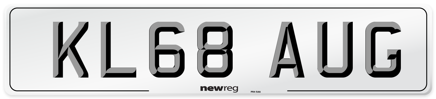 KL68 AUG Number Plate from New Reg